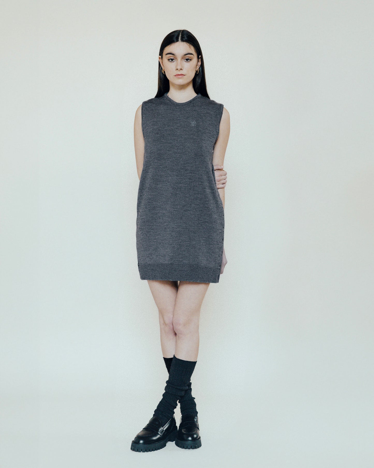 Robe Cassiopée gris anthracite